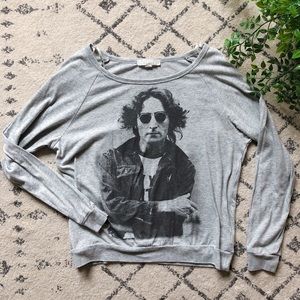 John Lennon Drop Shoulder Long Sleeve Shirt
